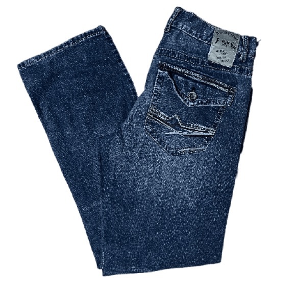 Men's Straight Fit Jeans - Blue - Picture 1 of 10